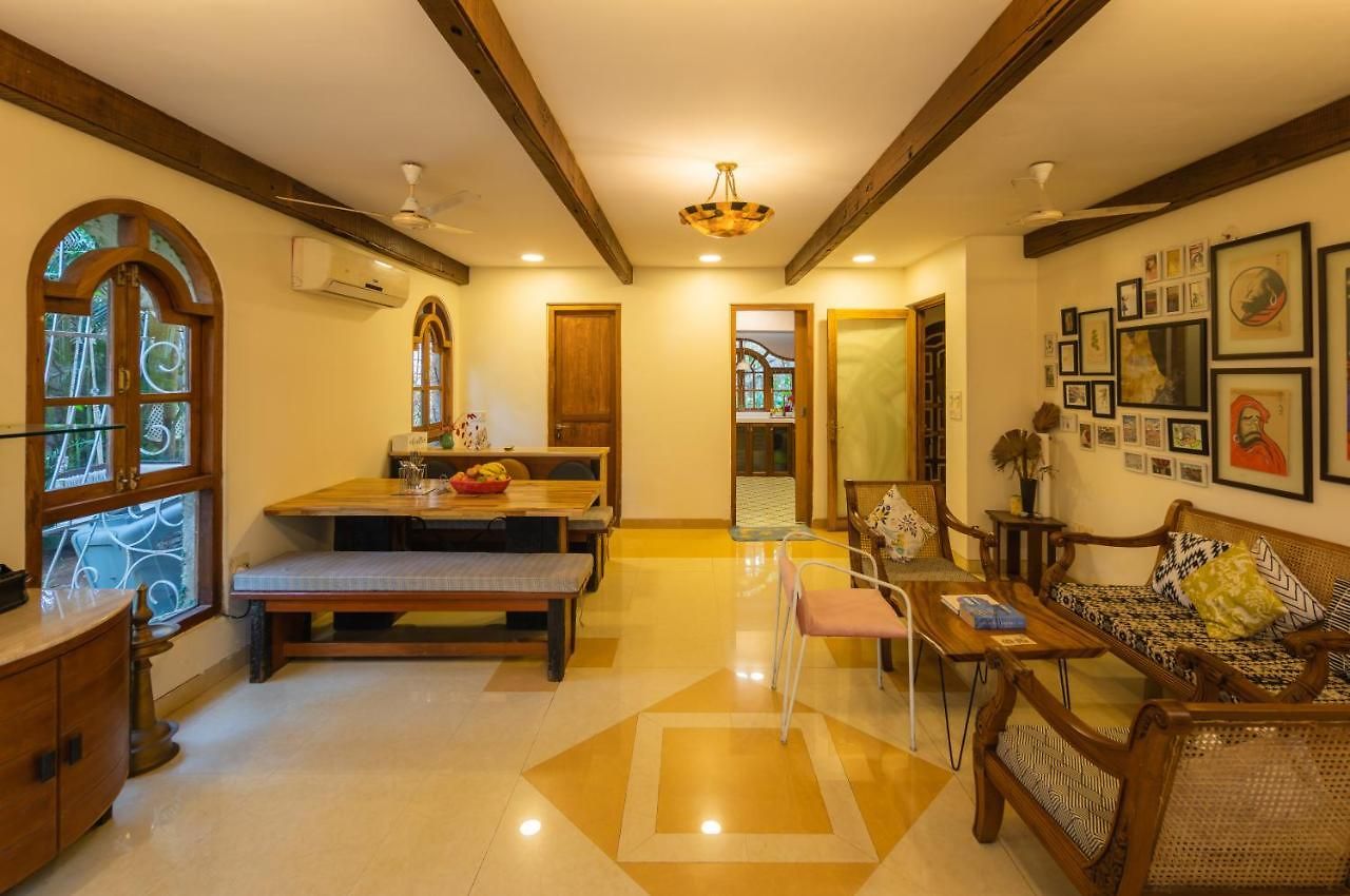 Saffronstays Birdsong - 3br Pet-friendly With Lawns, Treetop Terraces, Gazebo Dining & Tennis Court