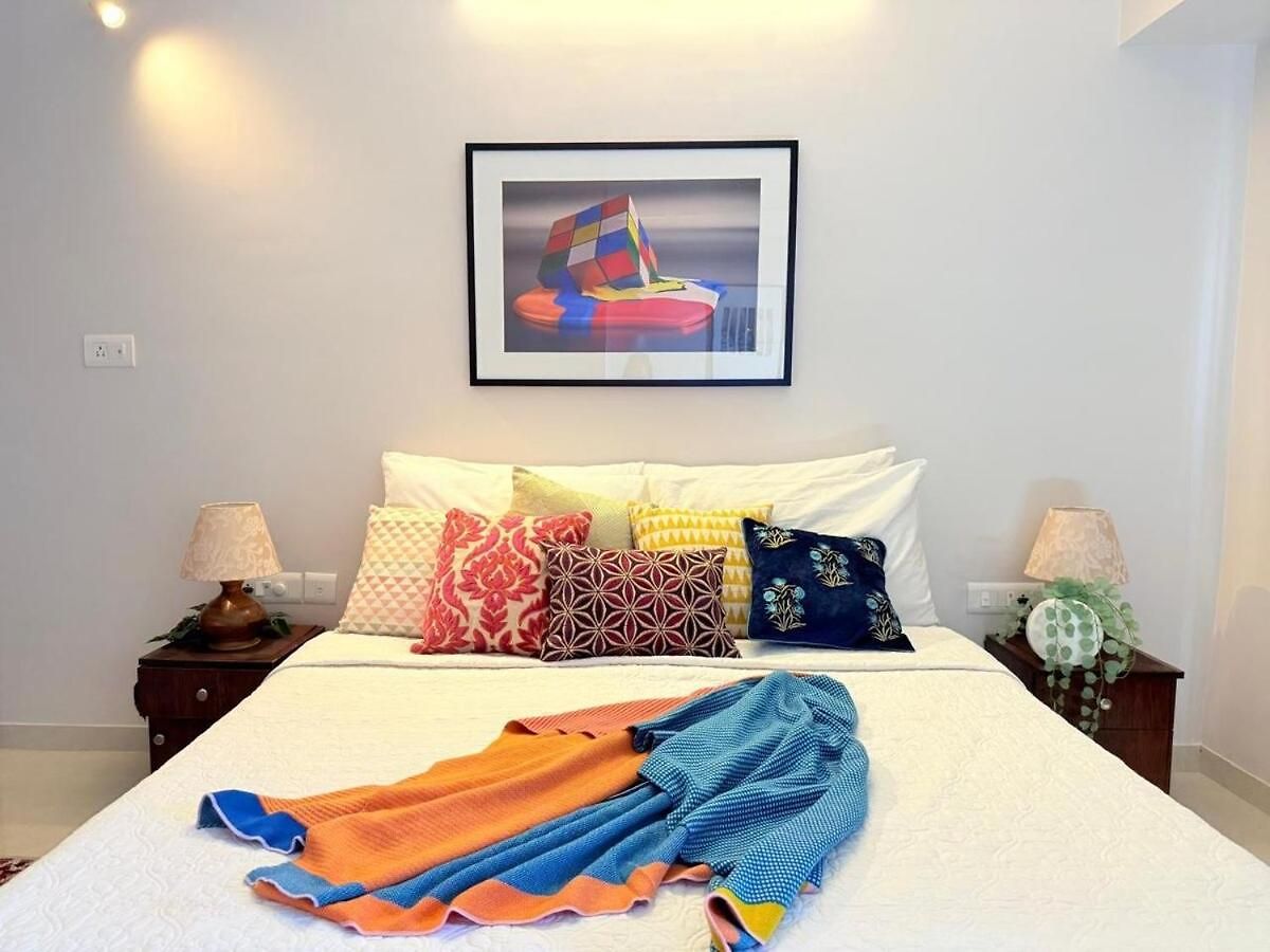 Connekthomes - 5 Star 3bed3bath Luxury Pool, Gym Near Airport Bkc