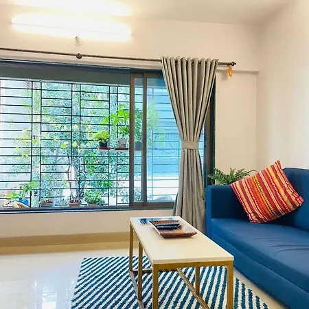 Nature Inspired Sun Drenched 1br In Bandra