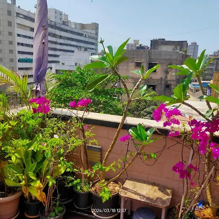 Rooftop Rendezvous - Artsy Terrace Garden Retreat Apartment Mumbai