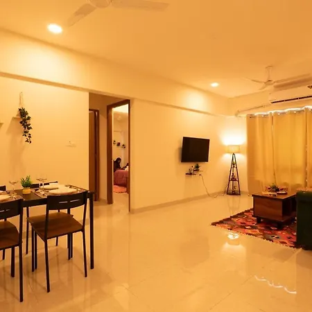 Apartment Boho, Breezy, Sun-kissed 2bhk Nr Bkc & Airport Mumbai