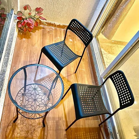Chic 2 Bhk With Balcony & Bold Yellow Lounge Powai *