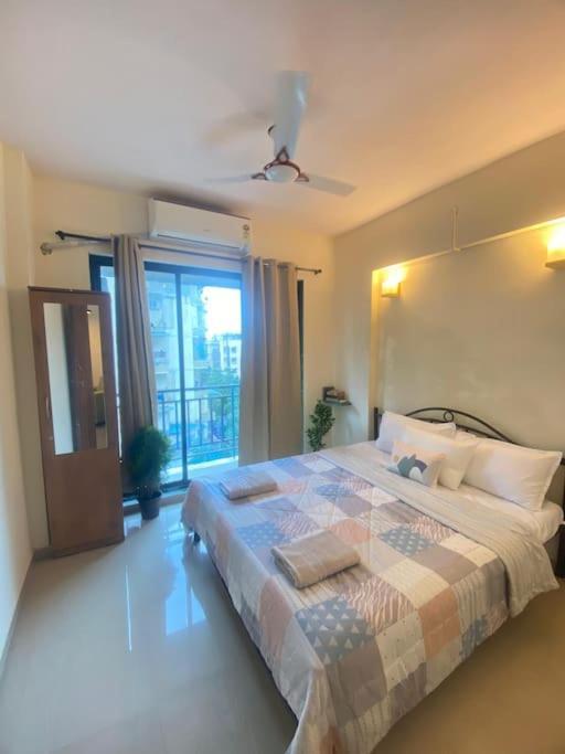 Slow Living At Bohemian Blue Door Near Atal Setu Apartment *