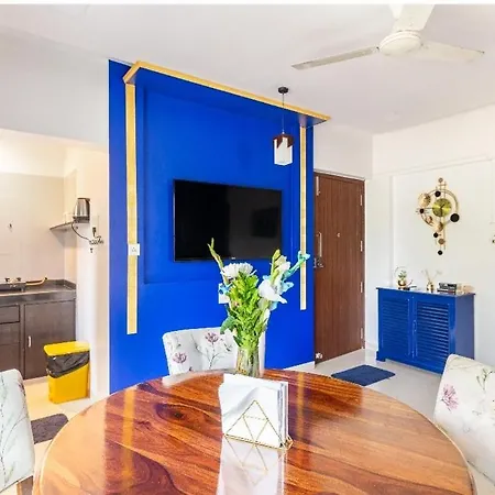 The Blue Abode! Premium 1bhk Santacruz West Apartment